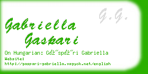 gabriella gaspari business card